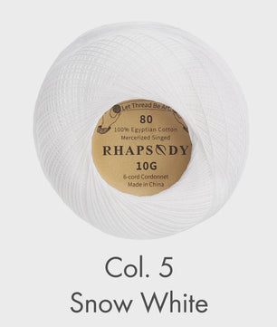 Rhapsody Garen Maat 80 - 100% Egyptisch Katoen voor Haken, Breien & Macramé - 31 Kleuren
