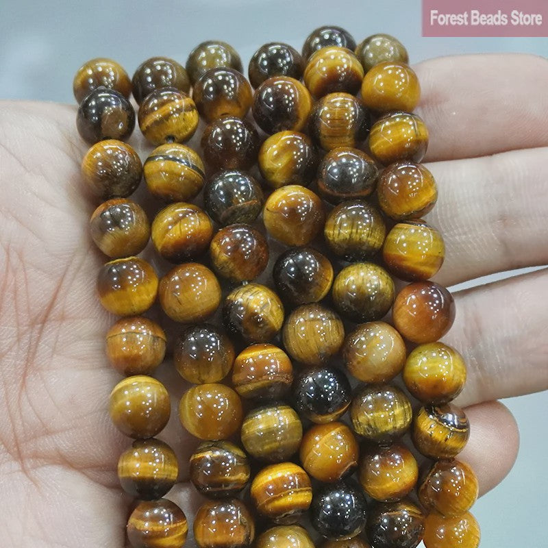 Natuurstenen Kralen Mix: Tijgeroog, Amazoniet, Agate, Kwarts & Lava - DIY Sieraden Maken