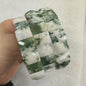 Natuurlijke Edelsteen Armband - Fluoriet & Citrien Vierkante Kralen