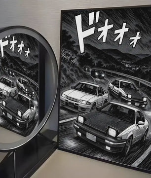 Initial D AE86 JDM Poster - Iconische Auto Kunst voor de Fan