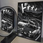 Initial D AE86 JDM Poster - Iconische Auto Kunst voor de Fan
