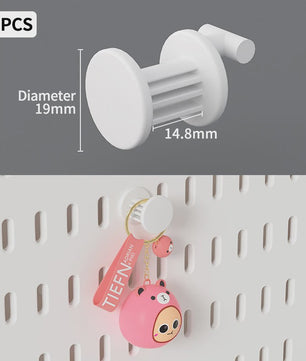 Modulaire Bureau Pegboard Organizer - Wandmontage, Staand & Clip-on
