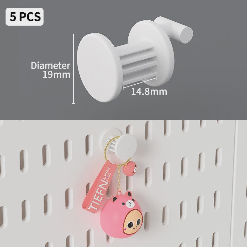 Modulaire Bureau Pegboard Organizer - Wandmontage, Staand & Clip-on
