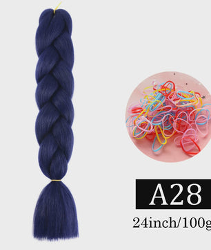 24 Inch Jumbo Braids Haarverlenging - Synthetisch Vlechtkapsel met Ombre Kleuren