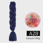 24 Inch Jumbo Braids Haarverlenging - Synthetisch Vlechtkapsel met Ombre Kleuren