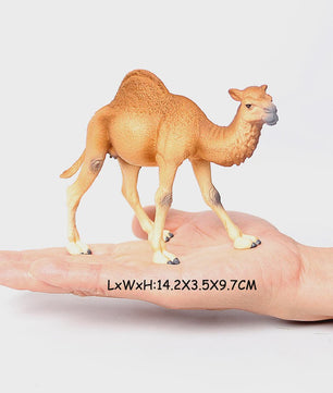Realistische Alpaca & Kameel Figuren Set - Handgeschilderd, Educatief Speelgoed