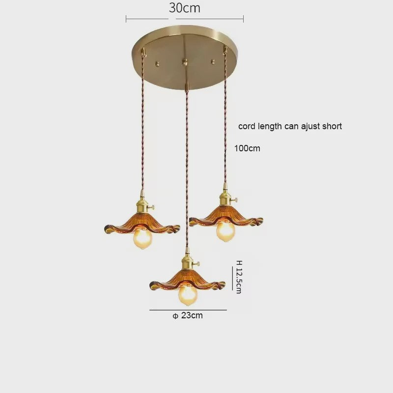 Moderne Glazen Hanglamp - Sfeervolle Verlichting voor Keuken, Eetkamer & Slaapkamer