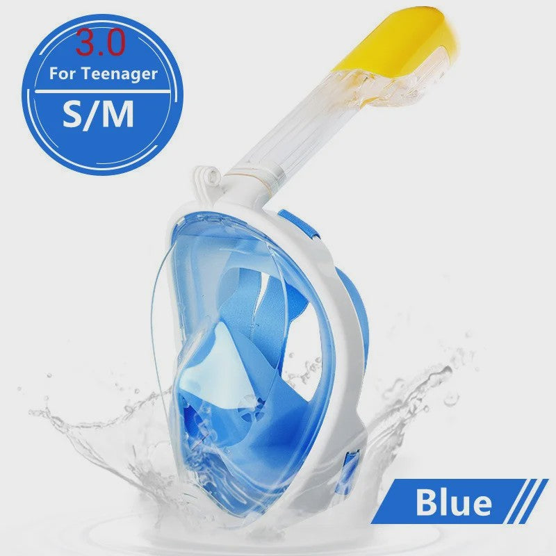 Full Face Duikmasker met Anti-Fog - Snorkelen & Duiken voor Volwassenen & Kinderen