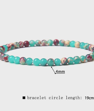Natuursteen Armband met Kwarts, Kattenoog, Jades & Aquamarijn Kralen - Stretch Bangle voor Dames & Heren