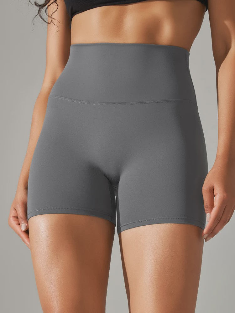 Dames Sportshorts Hoge Taille Squat Proof - Sneldrogend voor Yoga, Fitness & Fietsen