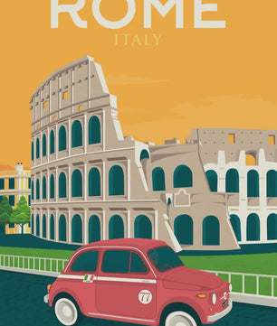 Nordic Canvas Poster: Kleurrijke Reisposters van Europese Steden - Parijs, Nice, Monaco