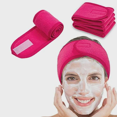Verstelbare Make-up Haarband (5 Stuks) - Zachte Handdoekstof voor Gezichtsreiniging, Yoga & Spa