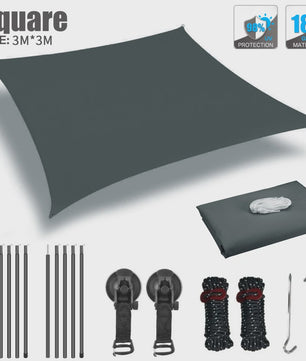 Waterdichte Luifel voor Camper, Caravan & Auto met UV-bescherming en Aluminium Stokken
