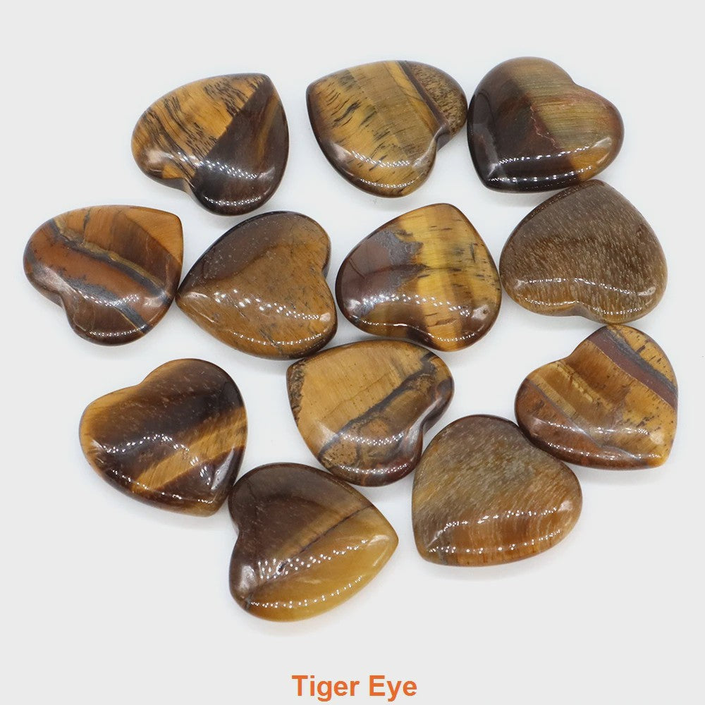 Natuurlijke Hartvormige Kristalstenen (20mm) - Amethist, Edelsteen voor DIY & Decoratie