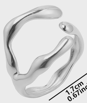 Unieke Dames Ringen van RVS - Vintage Stijl, Waterdicht & Textuur