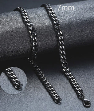 Klassieke Cuban Chain Ketting Heren Dames - Roestvrij Staal (3-11mm)