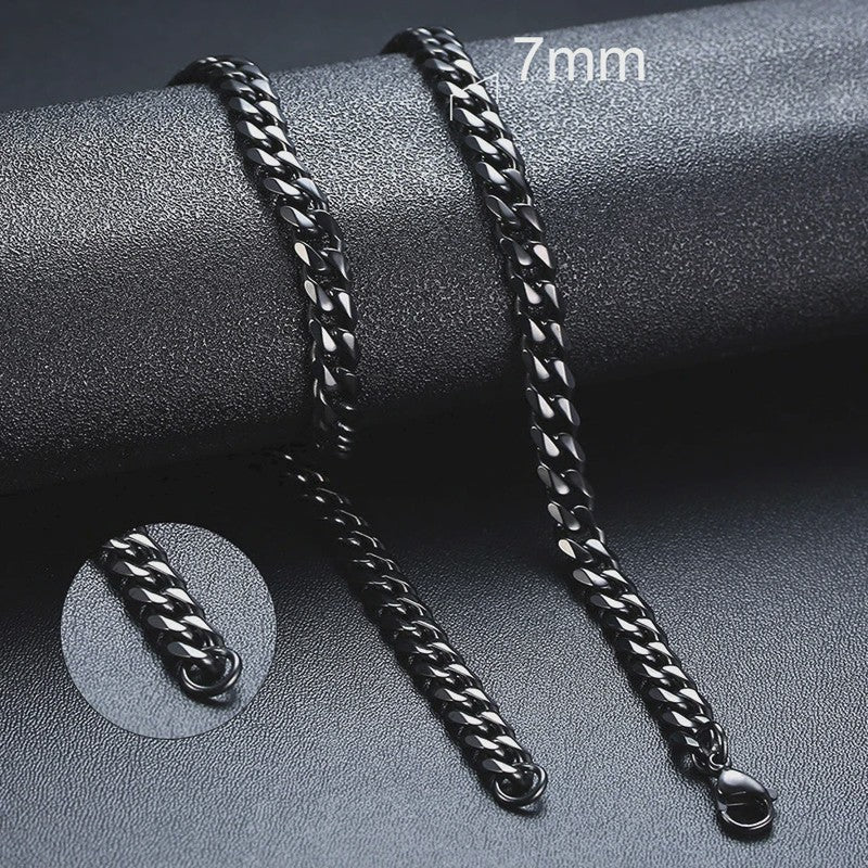 Klassieke Cuban Chain Ketting Heren Dames - Roestvrij Staal (3-11mm)