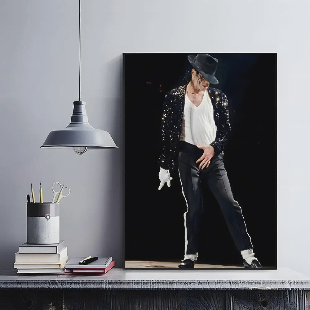 Iconische Michael Jackson Poster - Retro Muziek Kunst Decoratie