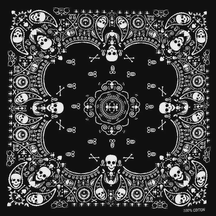 Skull Bandana Katoen - Hip Hop Stijl Hoofddoek & Accessoire