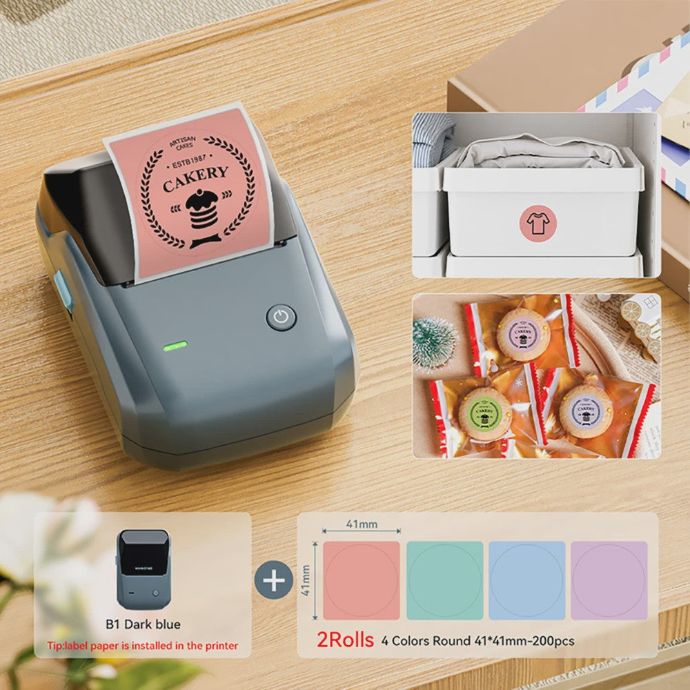 Niimbot B1 Draadloze Thermische Labelprinter - Ideaal voor Kleine Bedrijven, Huis & Cadeaus