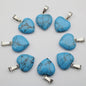 30x Natuursteen Hart Hangers (Amethist/Kwarts/Agaat) - DIY Sieraden Maken