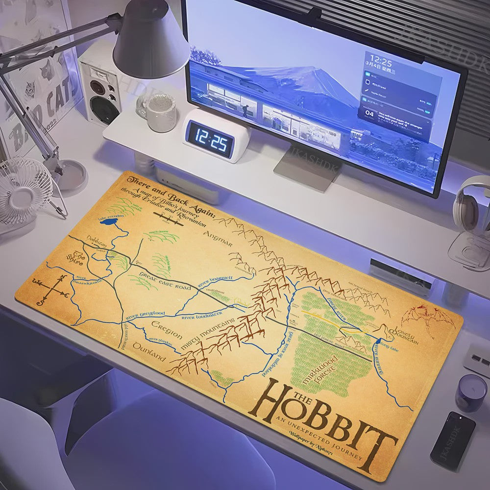Grote Gaming Muismat XL - Lotrs Film Thema Deskmat voor PC & Bureau