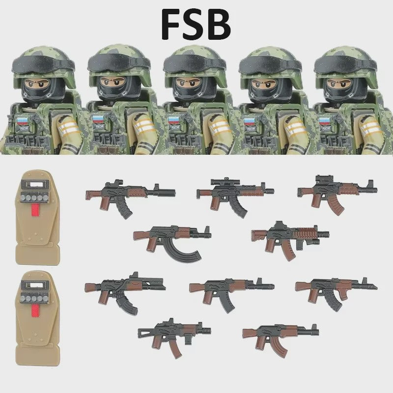 Bouwstenen Militaire Special Forces Commando Figuren met Wapens