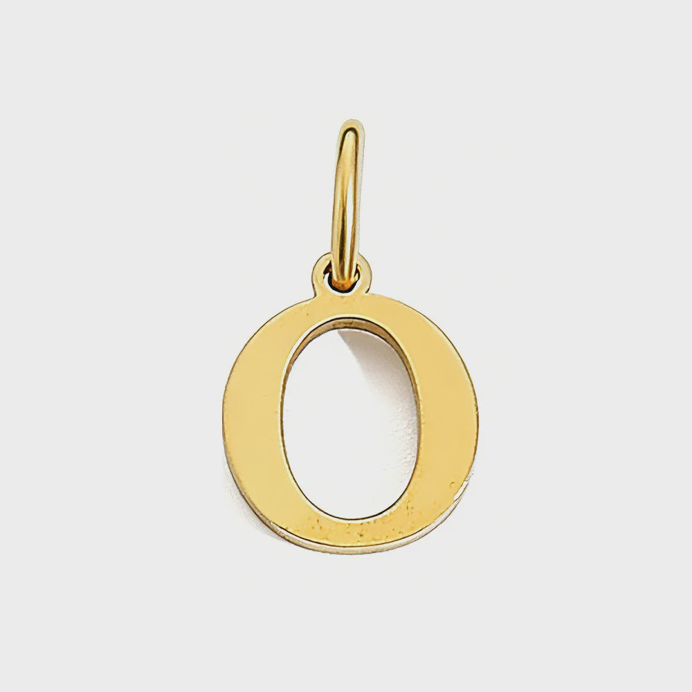 Gouden Initiaal Bedel - Roestvrij Staal - DIY Ketting Bedeltje A-Z