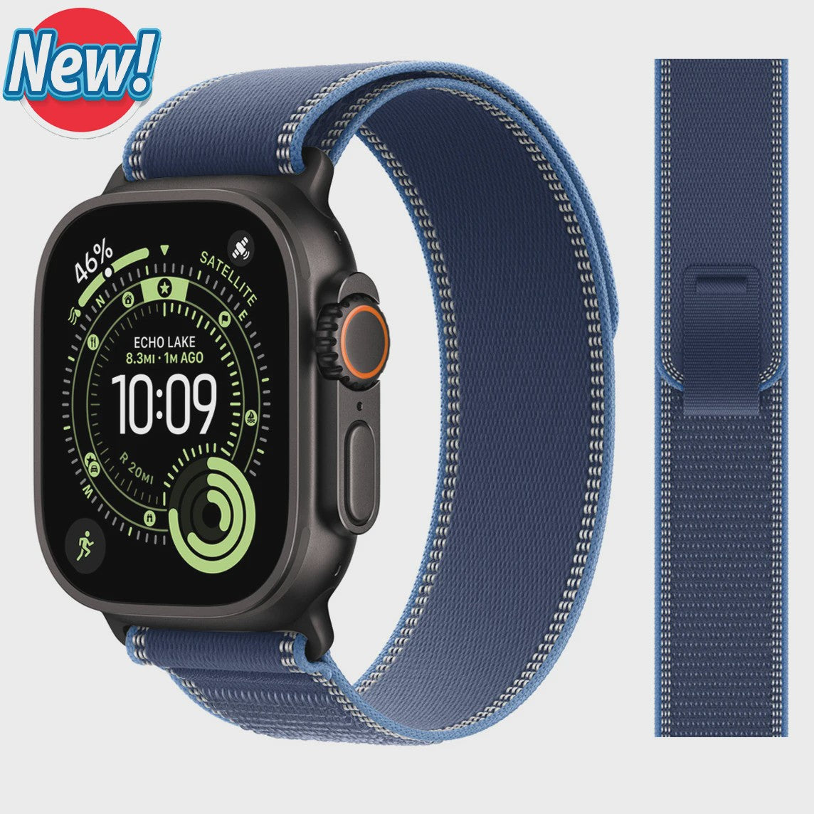Trail Loop Band voor Apple Watch Ultra, Series 1-11, SE - 40mm t/m 49mm