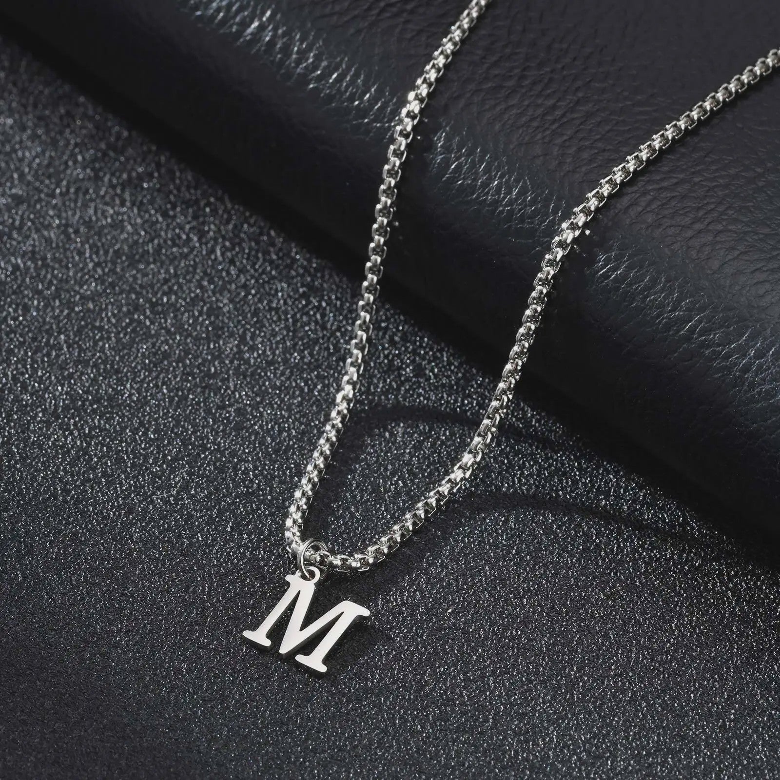 Vnox RVS Letter Ketting Heren - Kies Uw Initiaal - Waterdicht & Minimalistisch