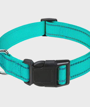 Verstelbare Halsband voor Honden en Puppies met Reflecterende Strepen - Veilig en Comfortabel