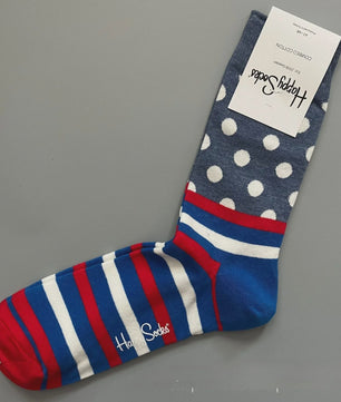 Happy Socks Heren Sokken Katoen - Maat 41-46 EU