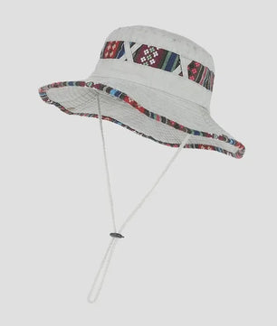 Heren Bucket Hat met Brede Rand - UV Bescherming voor Vissen, Wandelen & Outdoor