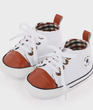 Babyschoenen Canvas Sneakers - Eerste Stapjes Schoentjes met Zachte Zool