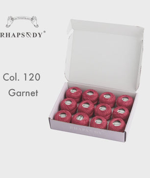 Rhapsody Pearl Cotton Garen Set - Maat 8 - 12 Bollen voor Haken, Borduren & Knutselen