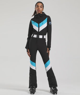 Dames Winter Ski-overall One Piece - Waterdicht, Winddicht & Warm - Outdoor Snowboard Jumpsuit