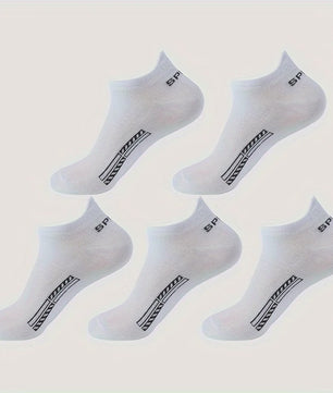 5/10 Paar Katoenen Sneakersokken Heren & Dames - Ademend Mesh & Comfortabel