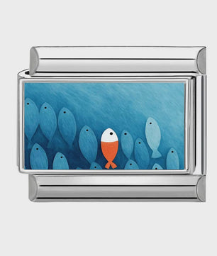 Zee Dieren Charms voor Italiaanse Bedelarmbanden - Sterrenvis, Kwal, Schelp & Walvis - DIY Sieraden Maken