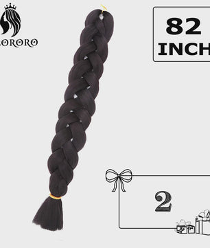Alororo Jumbo Braids Haarverlenging - 82 Inch Synthetisch Hittebestendig Vlecht Haar