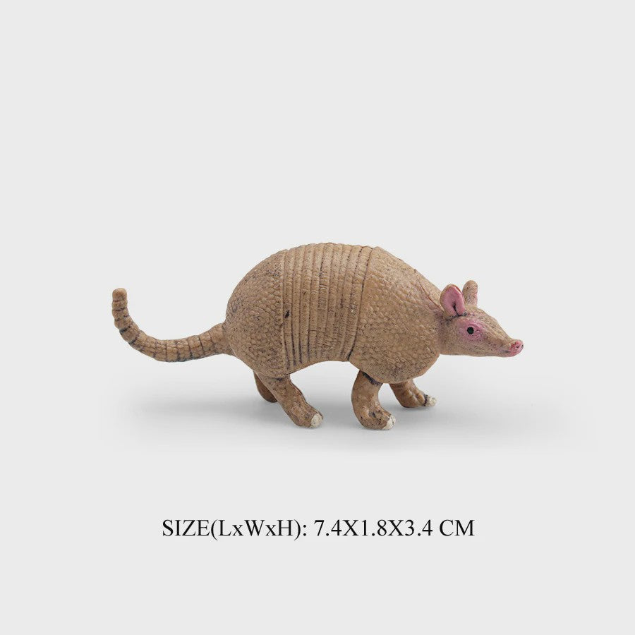 Realistische Dierenfiguren: Miereneter, Tapir, Schuifdiertje & Gordeldier - Educatief Speelgoed voor Kinderen