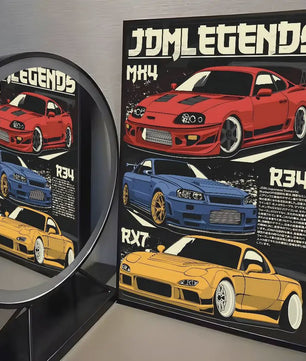 Initial D AE86 JDM Poster - Iconische Auto Kunst voor de Fan