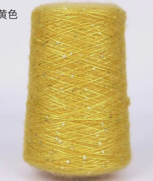 Zacht Pluche Mohair Garen met Pailletten - Kleurrijk Brei-, Haak- en Naaigaren (520g)
