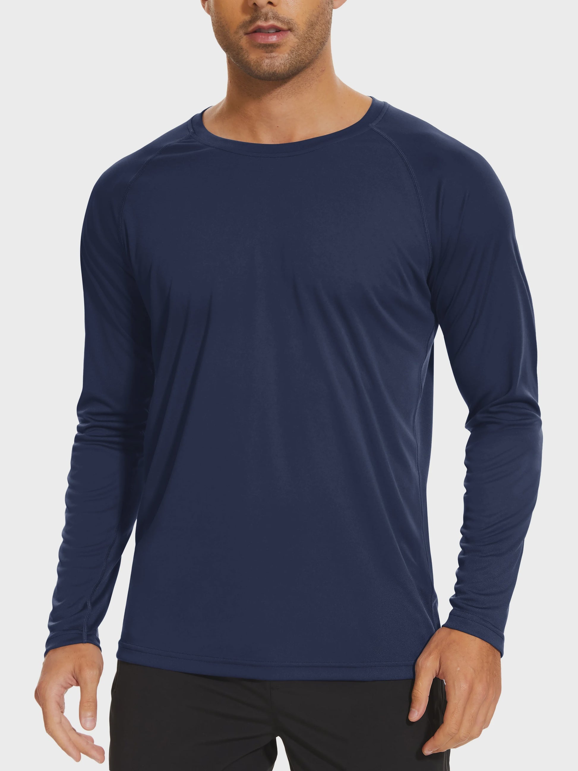 TACVASEN Heren UV-Bescherming T-shirt Lange Mouw - UPF 50+ Sneldrogend & Ademend