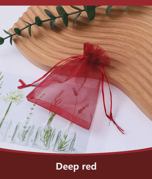 100x Organza Zakjes - Cadeau, Sieraden & Feest - Diverse Maten & Kleuren