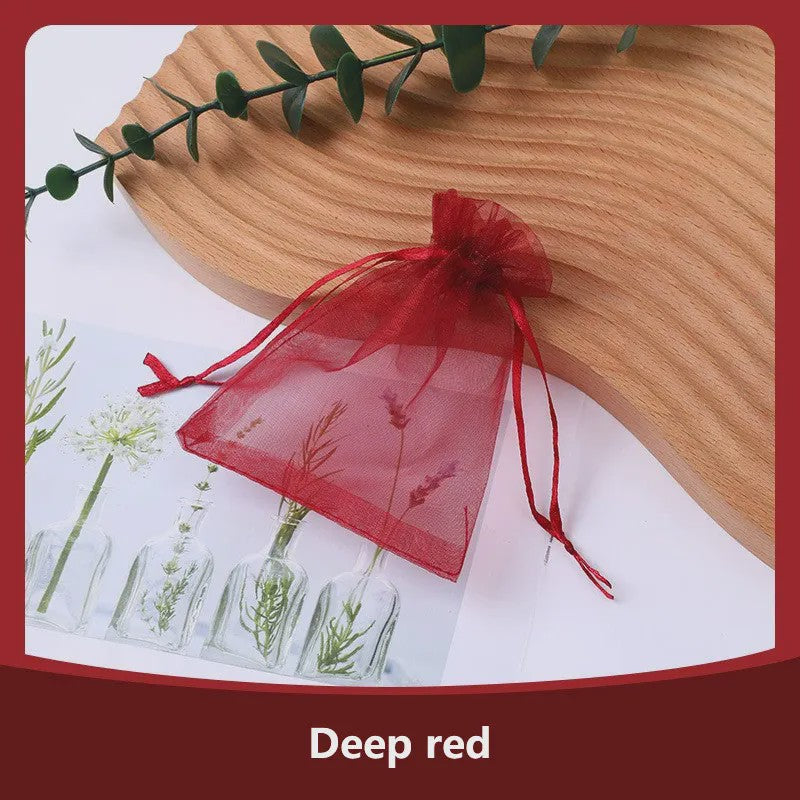 100x Organza Zakjes - Cadeau, Sieraden & Feest - Diverse Maten & Kleuren