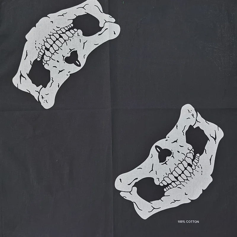 Skull Bandana Katoen - Hip Hop Stijl Hoofddoek & Accessoire
