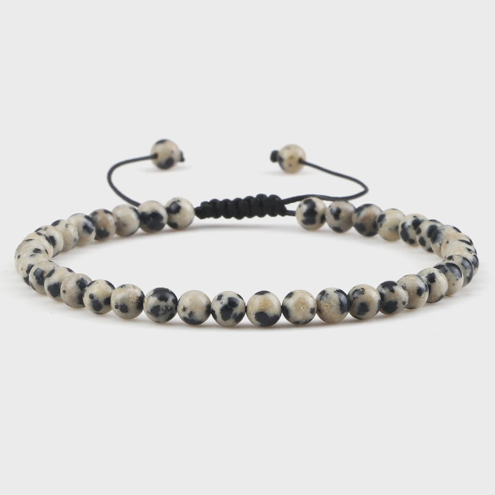 Natuurlijke 4mm Kralen Armbanden - Agate & Onyx - Yoga, Gebed & Stijlvol