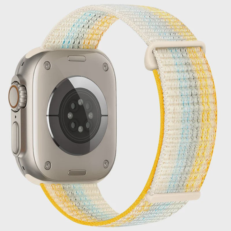 Nylon Sportband voor Apple Watch (38-49mm) - Ademend & Verstelbaar met Klittenband