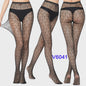 Dames Visnet Panty's met Jacquard Weefsel - Gothic Kant & Spider Net Stijl