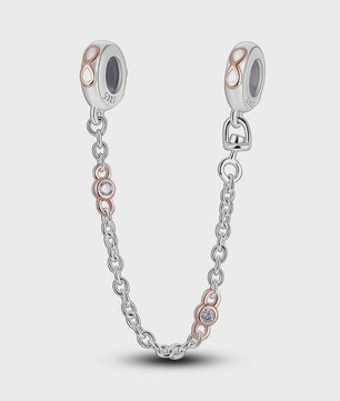 925 Sterling Zilveren Veiligheidsketting Bedel voor Armbanden - Maan, Ster, Vlinder, Hart